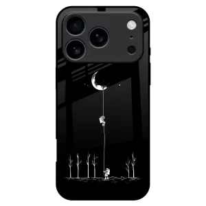 Student Friendly Durable Design Catch the Moon Glass Case for iPhone 17 Pro Max