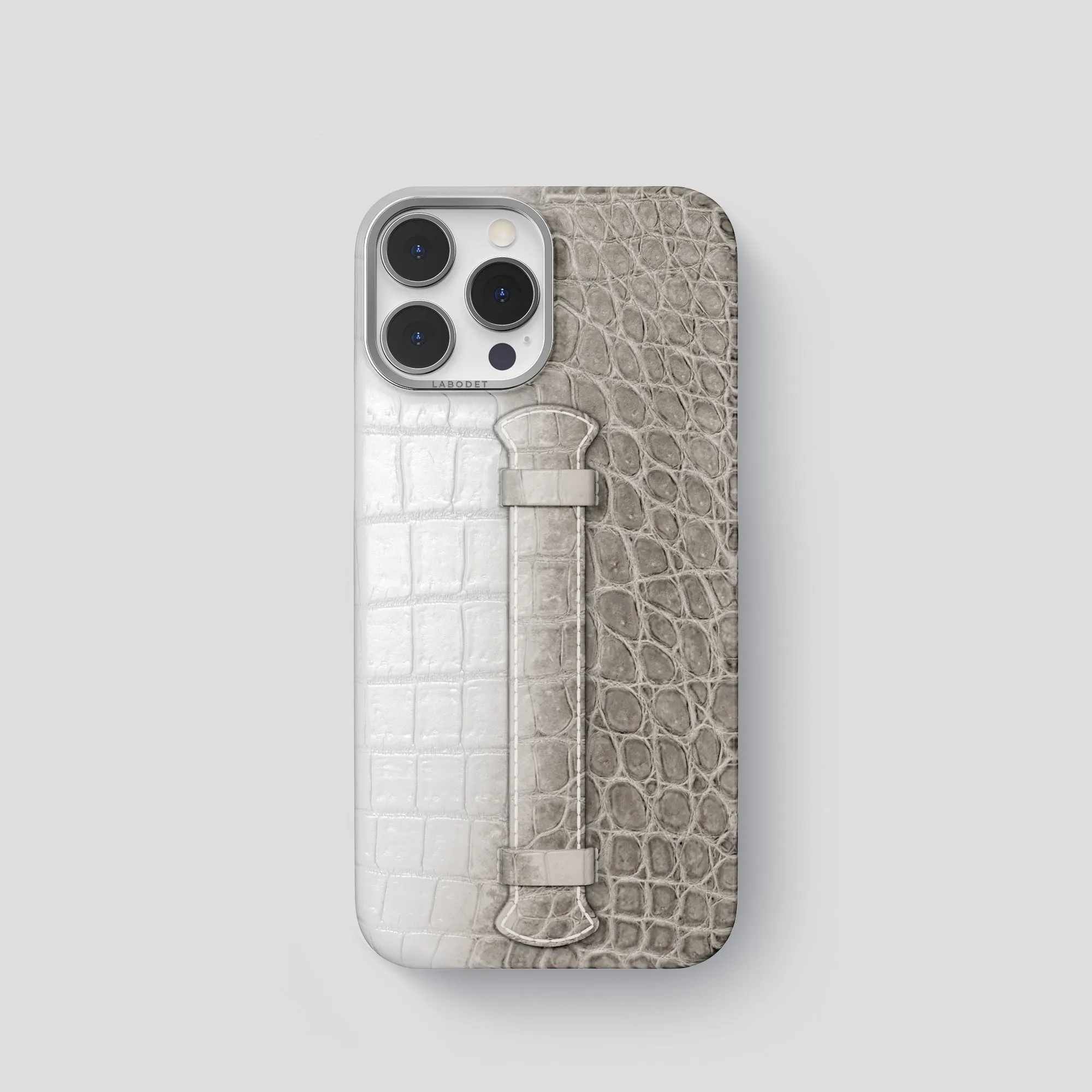 Center Handle For iPhone 15 Pro In Himalayan Crocodile Youth Style