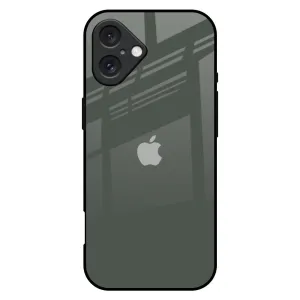Comfort Edge Texture Subtle Touch Charcoal Glass Case for iPhone 16 Plus