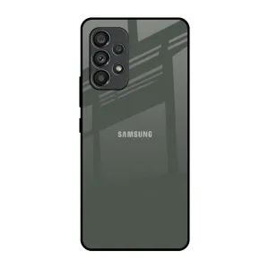 Classic Look Stylish frame Charcoal Glass Case for Samsung Galaxy A53 5G