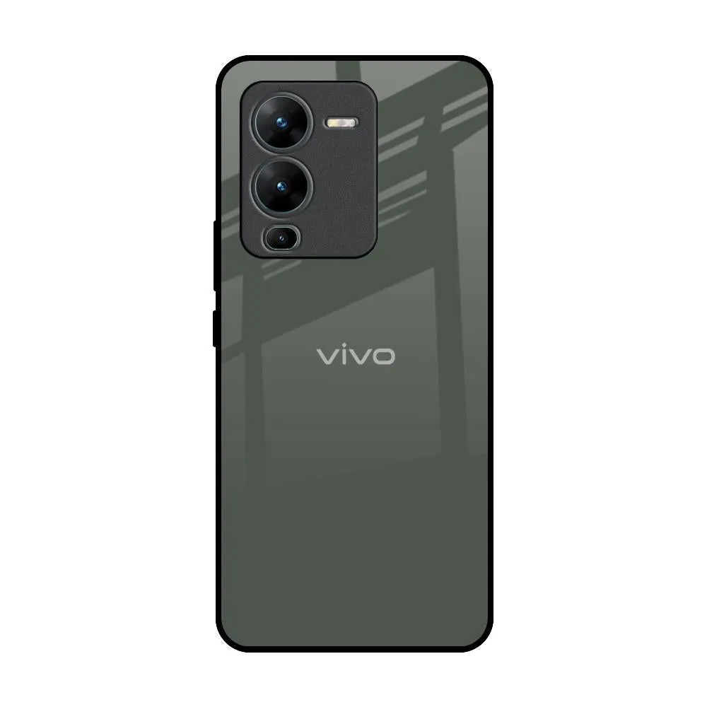 Flexible Fit Charcoal Glass Case for Vivo V25 Pro