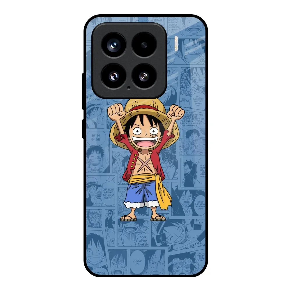 Chubby Anime Glass Case for Mi 15 5G Daily Grip