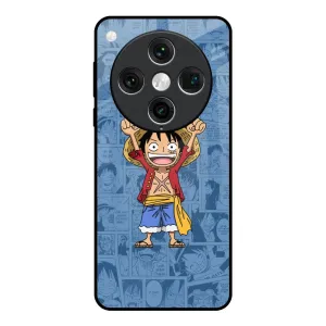 Chubby Anime Glass Case for Oppo Find x8 Pro Textured Finish Elegant Comfort