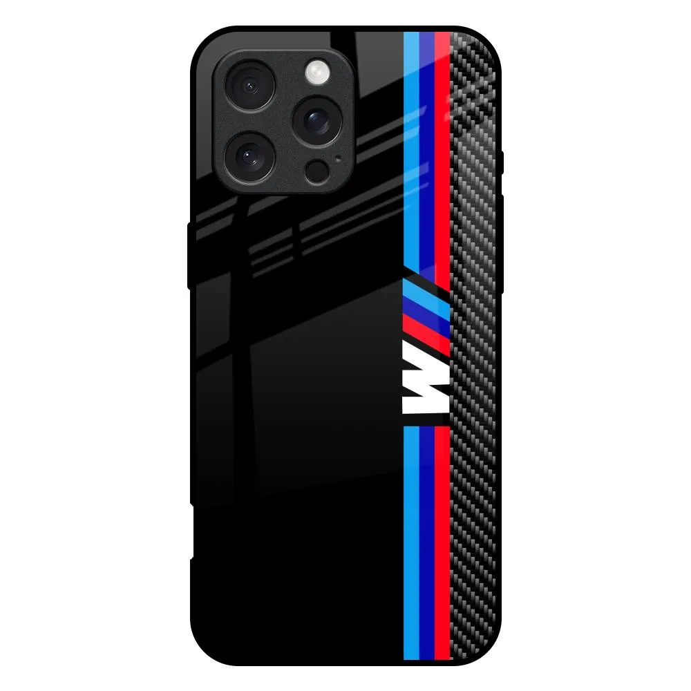 Automotive Art Glass Case for iPhone 16 Pro Max Light Edge