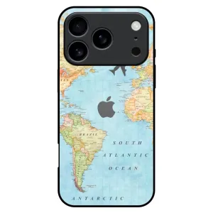 Fly Around The World Glass Case for iPhone 17 Pro Max Matte Texture
