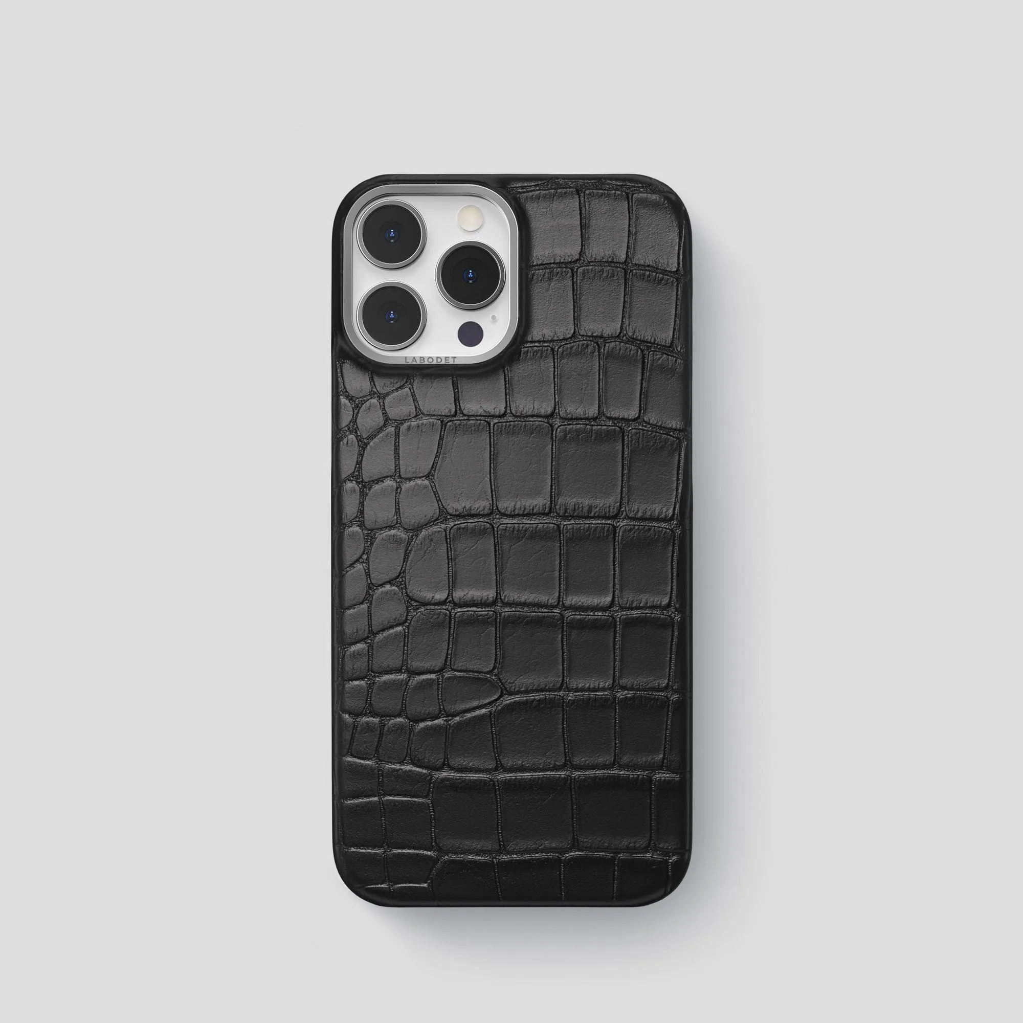 Smooth Design Minimal Shield Texture Classic Case For iPhone 15 Pro In Alligator