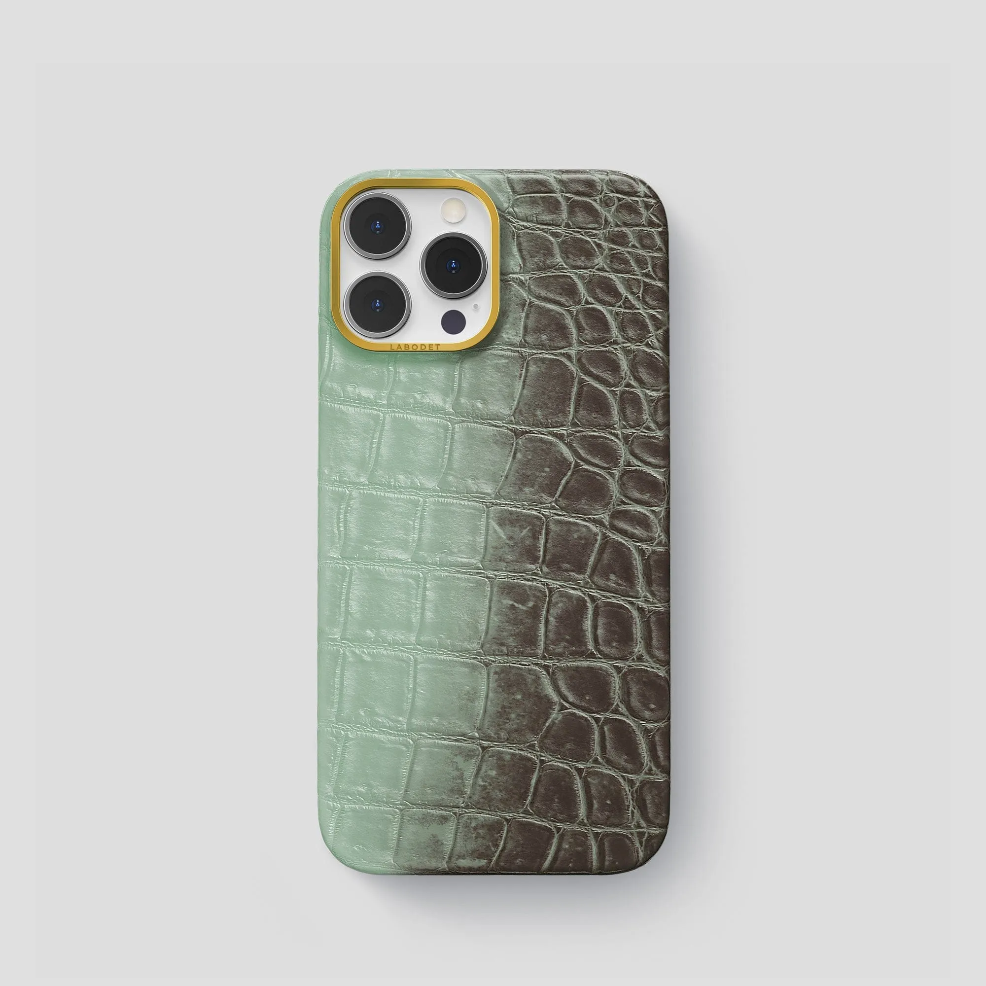 Classic Case For iPhone 15 Pro In Himalayan Crocodile Premium Look Soft Layer