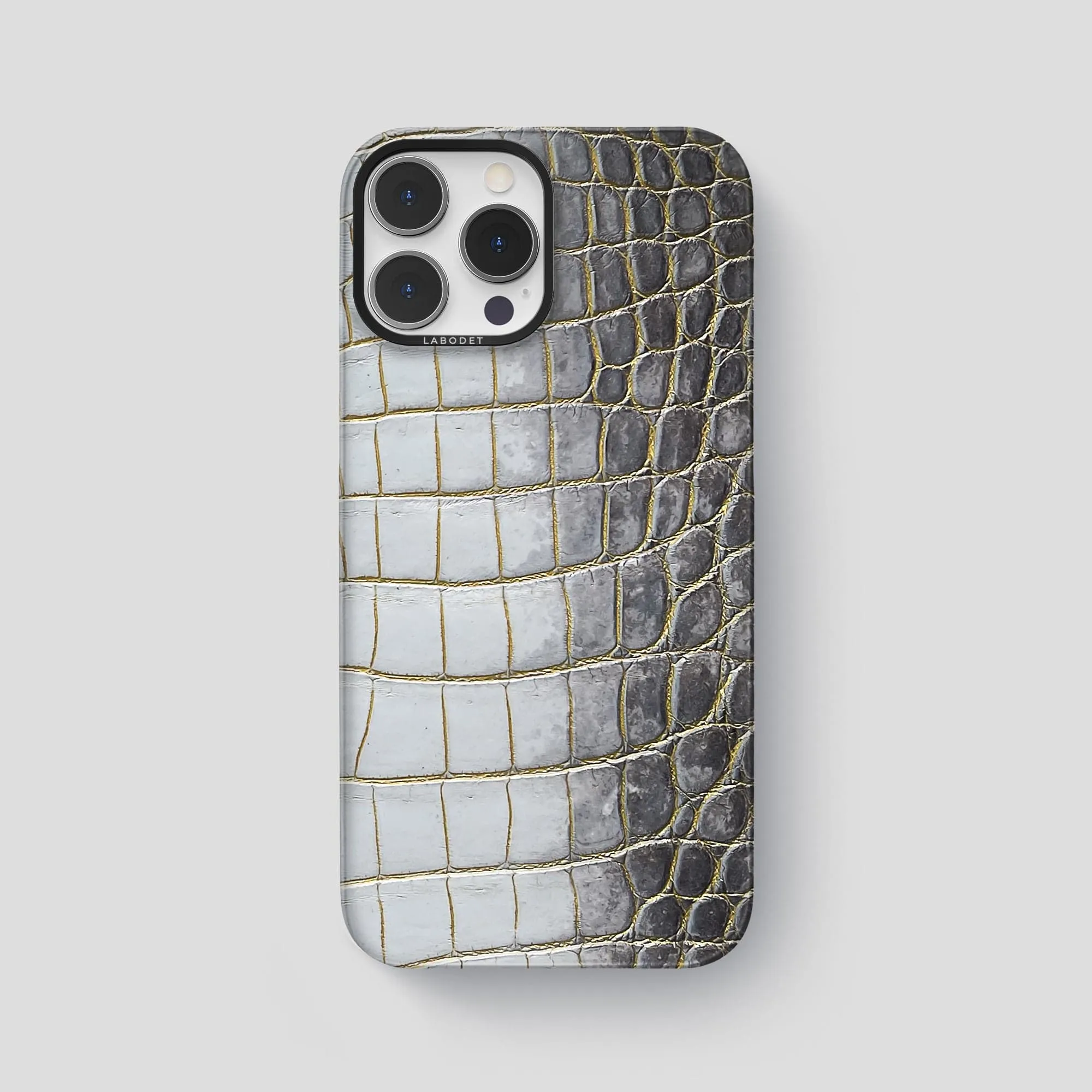 Classic Case For iPhone 15 Pro Max In Himalayan Crocodile Minimal Shield Texture