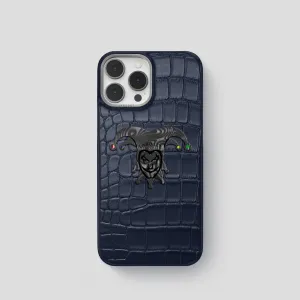 Soft Edge Detail Smart Accessory Classic Case With Carbon Joker For iPhone 15 Pro In Alligator