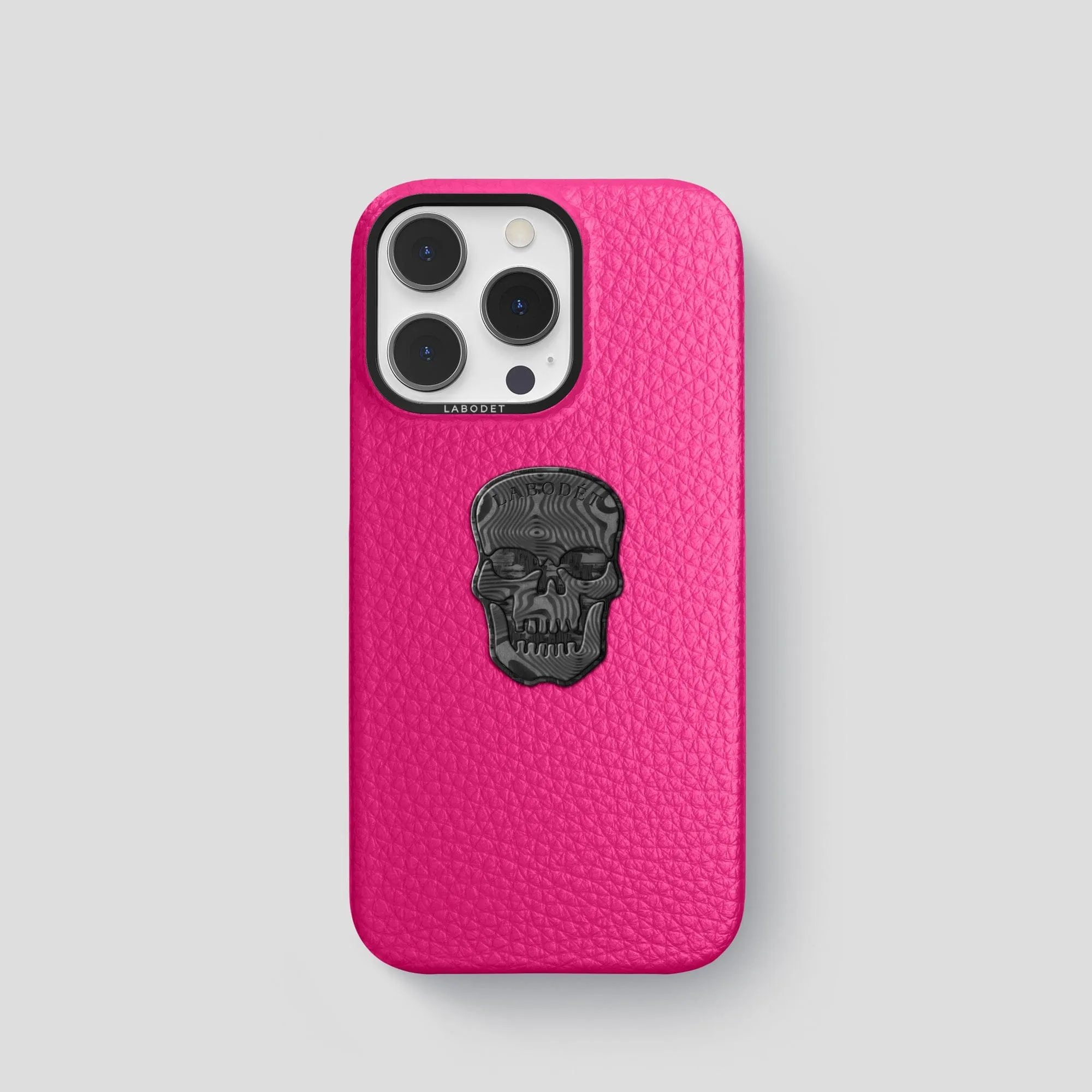 Anti Shock Layer Classic Case With Carbon Skull For iPhone 15 Pro In Calf