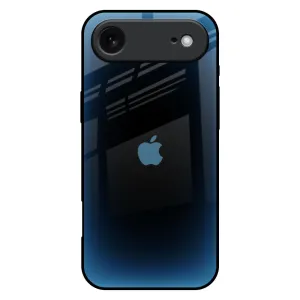 Premium Surface Texture Smooth Form Blue Dynamic Glass Case for iPhone 17 Air
