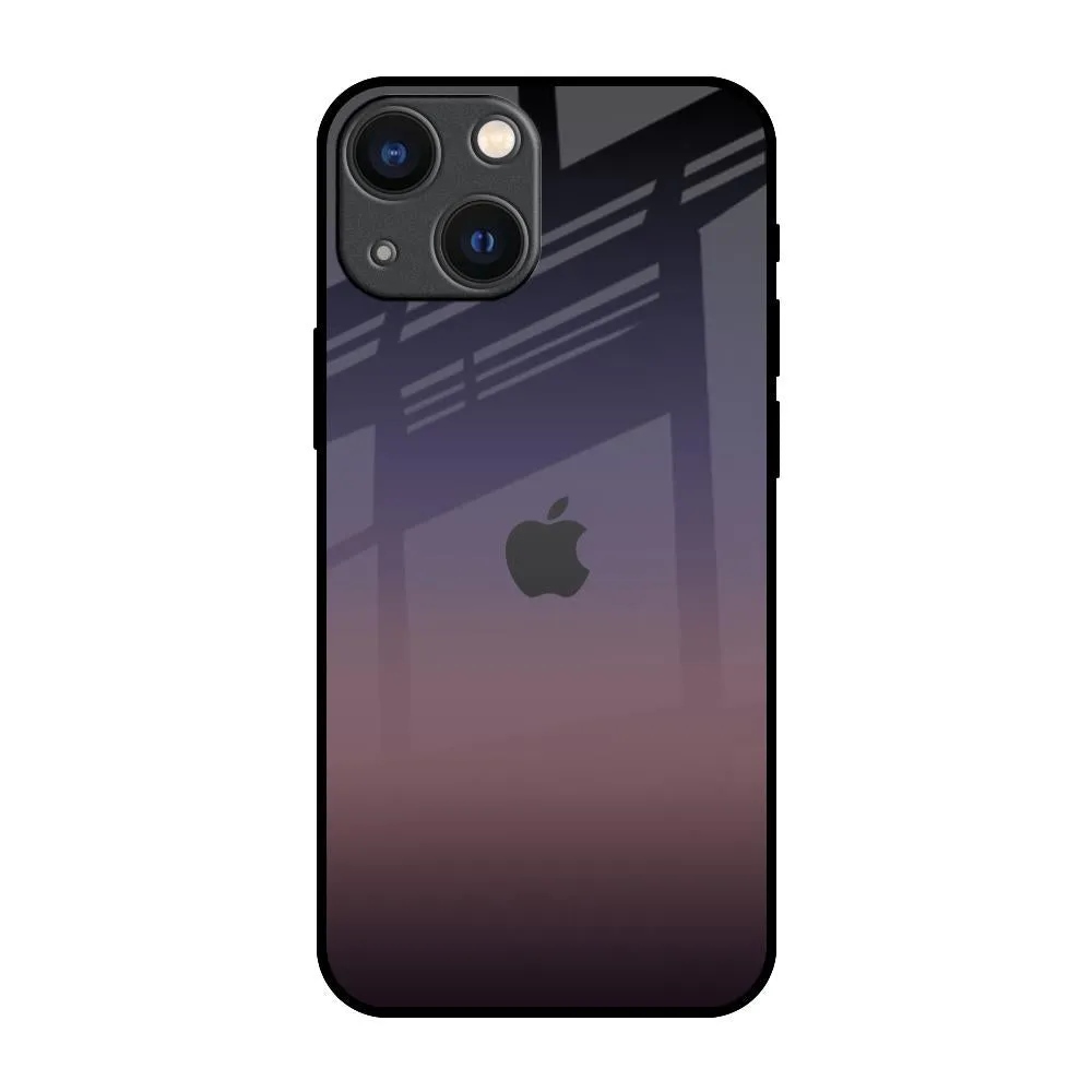 Grey Ombre Glass Case for iPhone 14 Plus Lightweight Build Quality Comfort Fit Edge