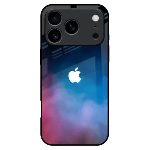 Cloudy Galaxy Glass Case for iPhone 17 Pro Max Vivid Design Texture