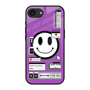 Code with Smile Glass Case for Apple iPhone 16e Slim Design