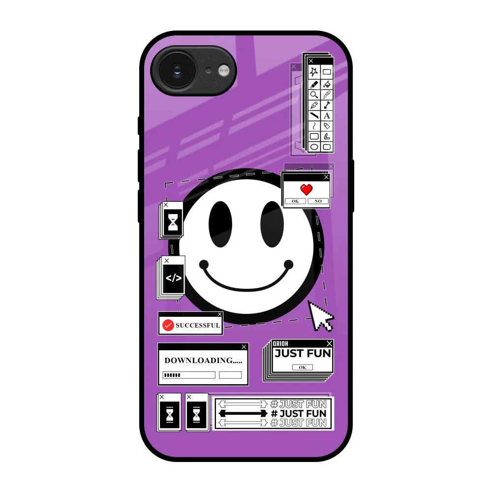 Code with Smile Glass Case for Apple iPhone 16e Slim Design