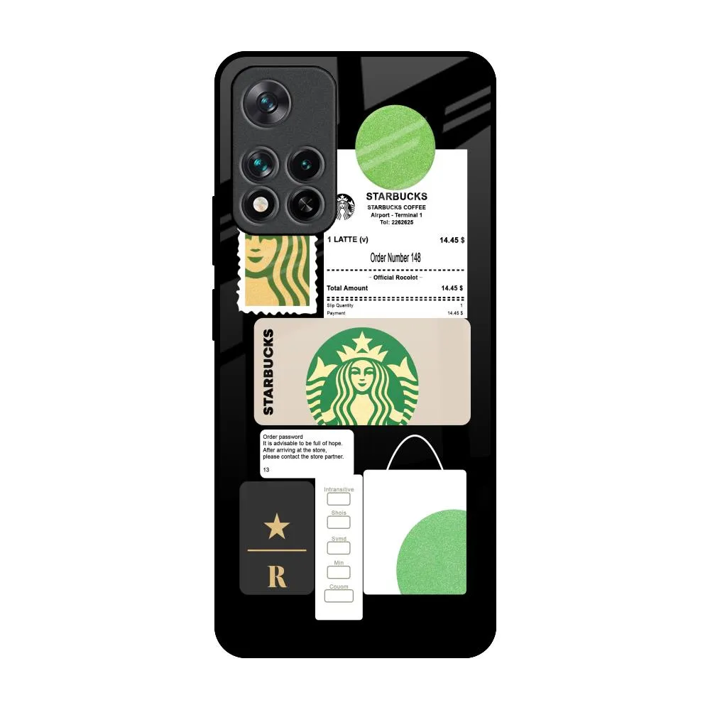 Slim Profile Tactile Feel Coffee Latte Glass Case for Mi 11i