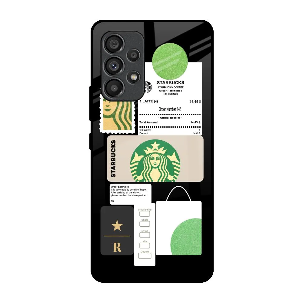 Hybrid Touch Rugged Finish Coffee Latte Glass Case for Samsung Galaxy A53 5G