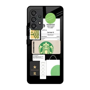 Hybrid Touch Rugged Finish Coffee Latte Glass Case for Samsung Galaxy A53 5G