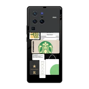 Coffee Latte Glass Case for Vivo X80 Pro 5G Urban Minimalism Subtle Touch