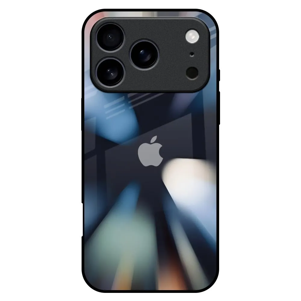 Colorful Illusion Glass Case for iPhone 17 Pro Max everyday elegance