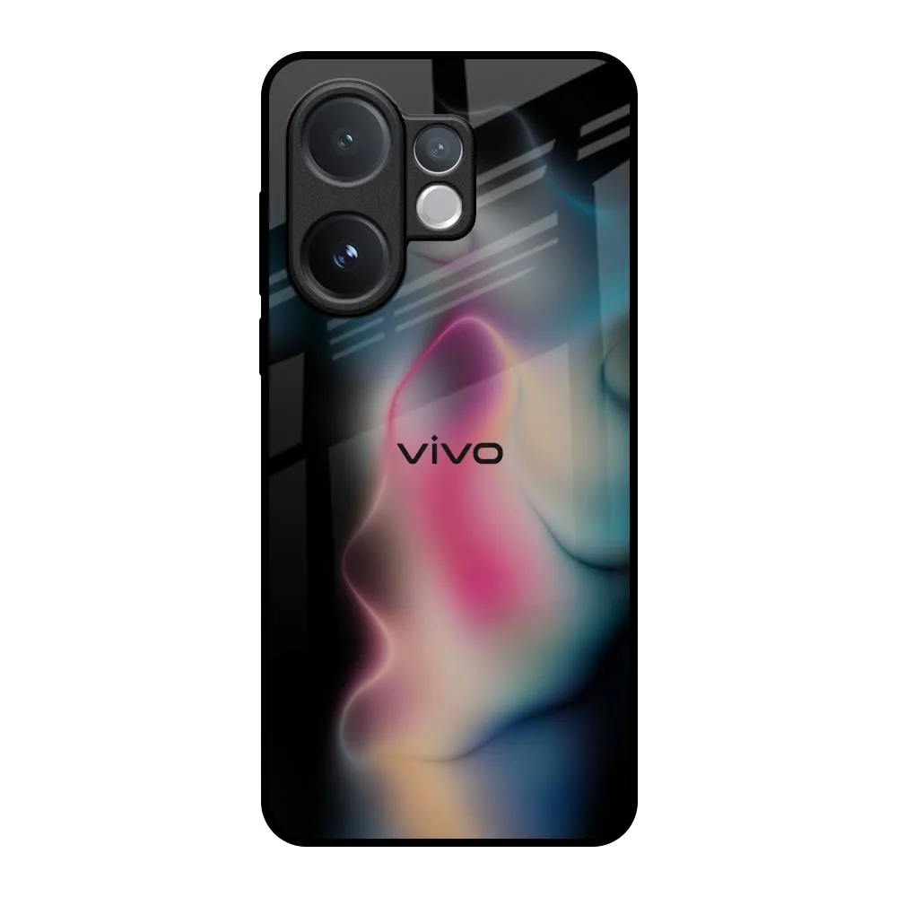 Durable Grip Flexible Pattern Colorful Palette Glass Case for Vivo V60 5G