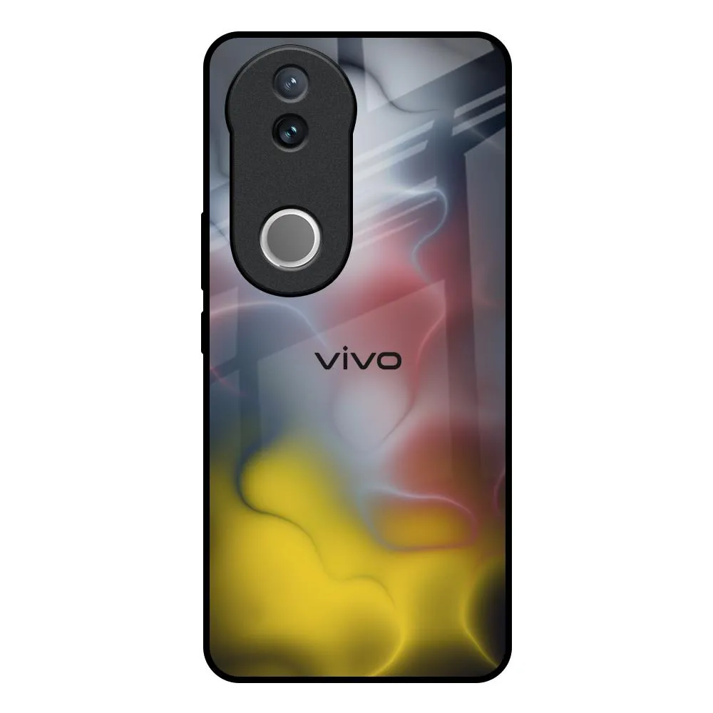 Colorful Smoke Glass Case for IQOO Z10R 5G Premium Texture Layer