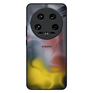 Colorful Smoke Glass Case for Mi 14 Ultra 5G Wireless Charging Compatible