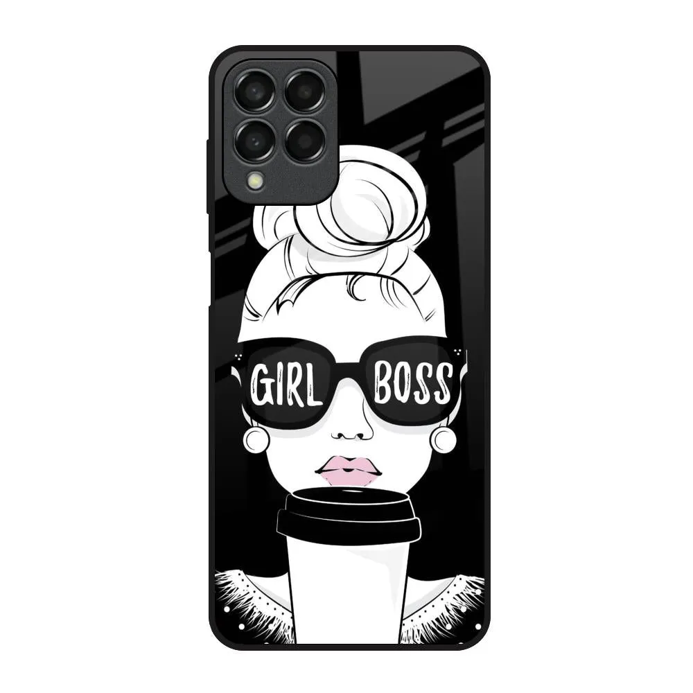 Girl Boss Glass Case For Samsung Galaxy M53 5G Tough Frame