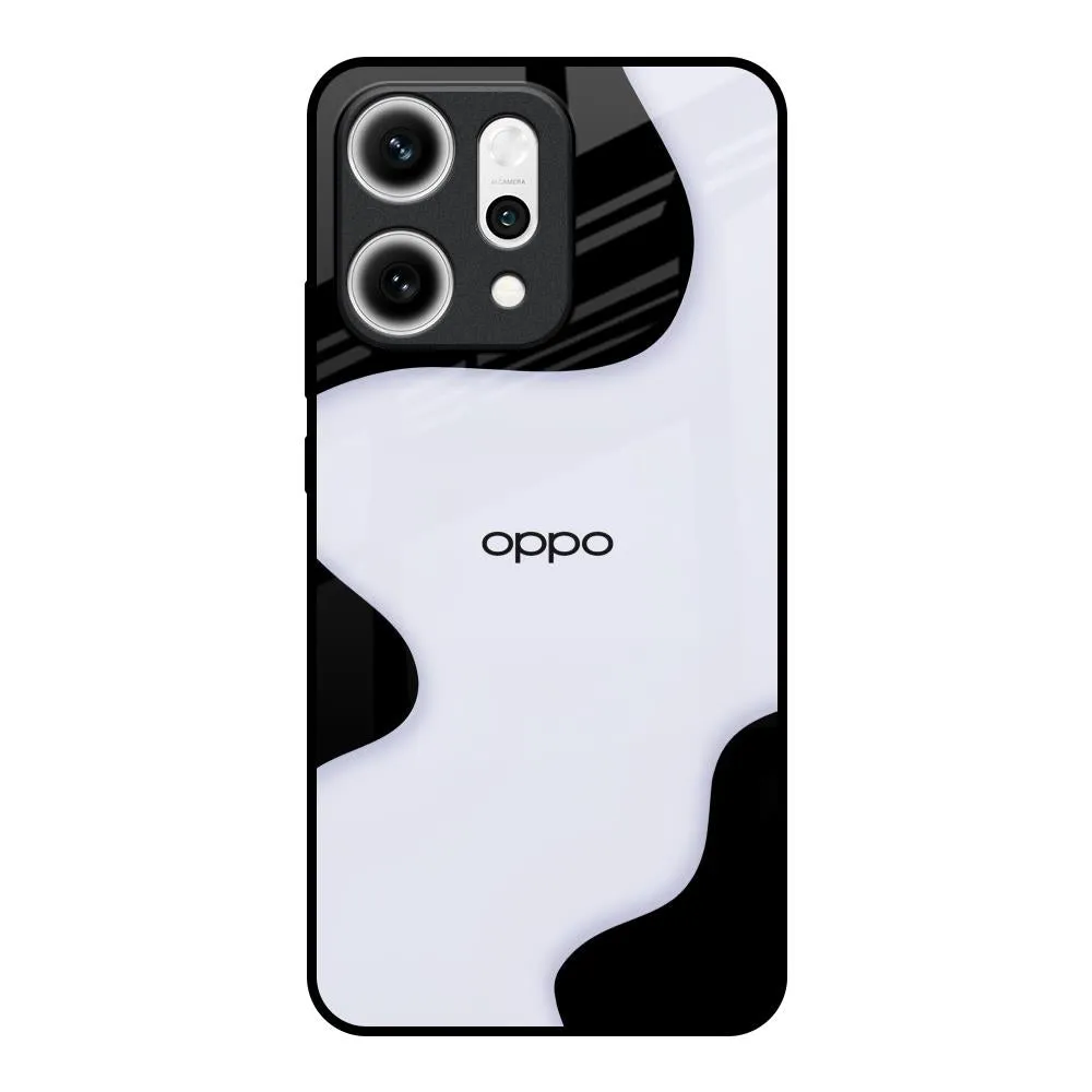 Soft Feelings Elegant Detail Wheat Cream Wavy Glass Case for Oppo Reno14 5G
