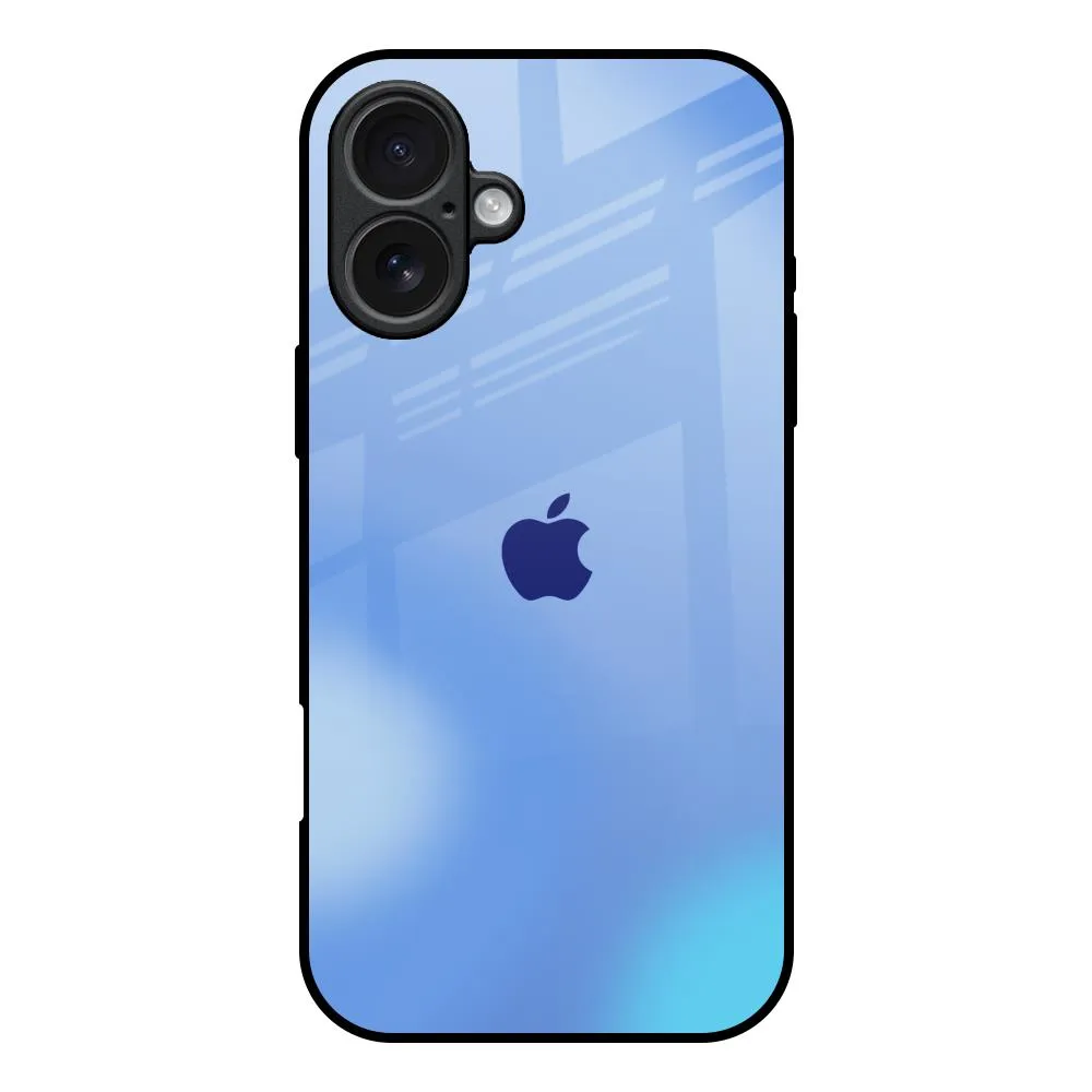 Vibrant Blue Texture Glass Case for iPhone 17 Premium Texture Design