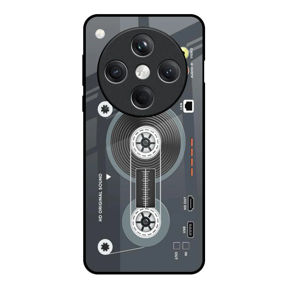 Retro Recorder Glass Case for Oppo Find X8 5G Shock Guard