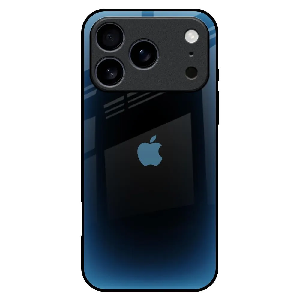 Rugged Surface Build Blue Dynamic Glass Case for iPhone 17 Pro Max
