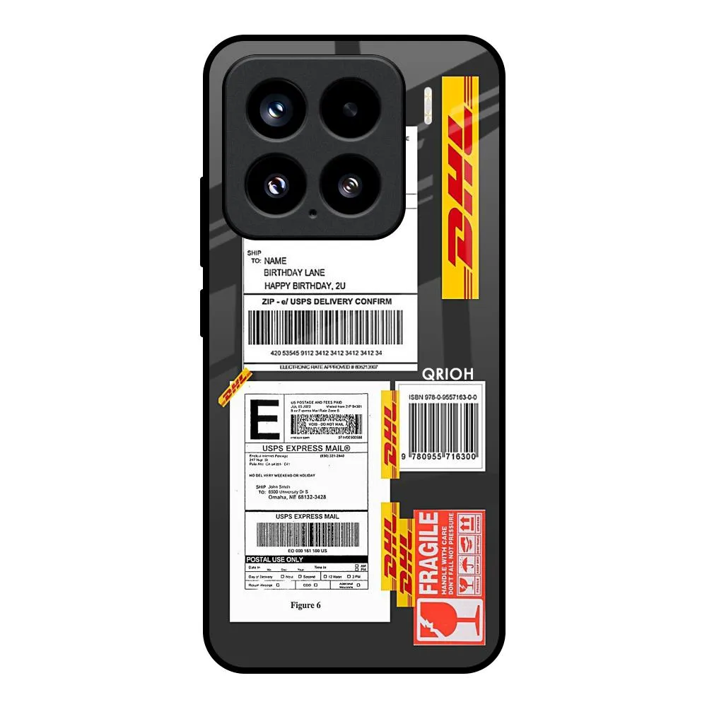 Cool Barcode Label Glass Case For Mi 15 5G Durable Look