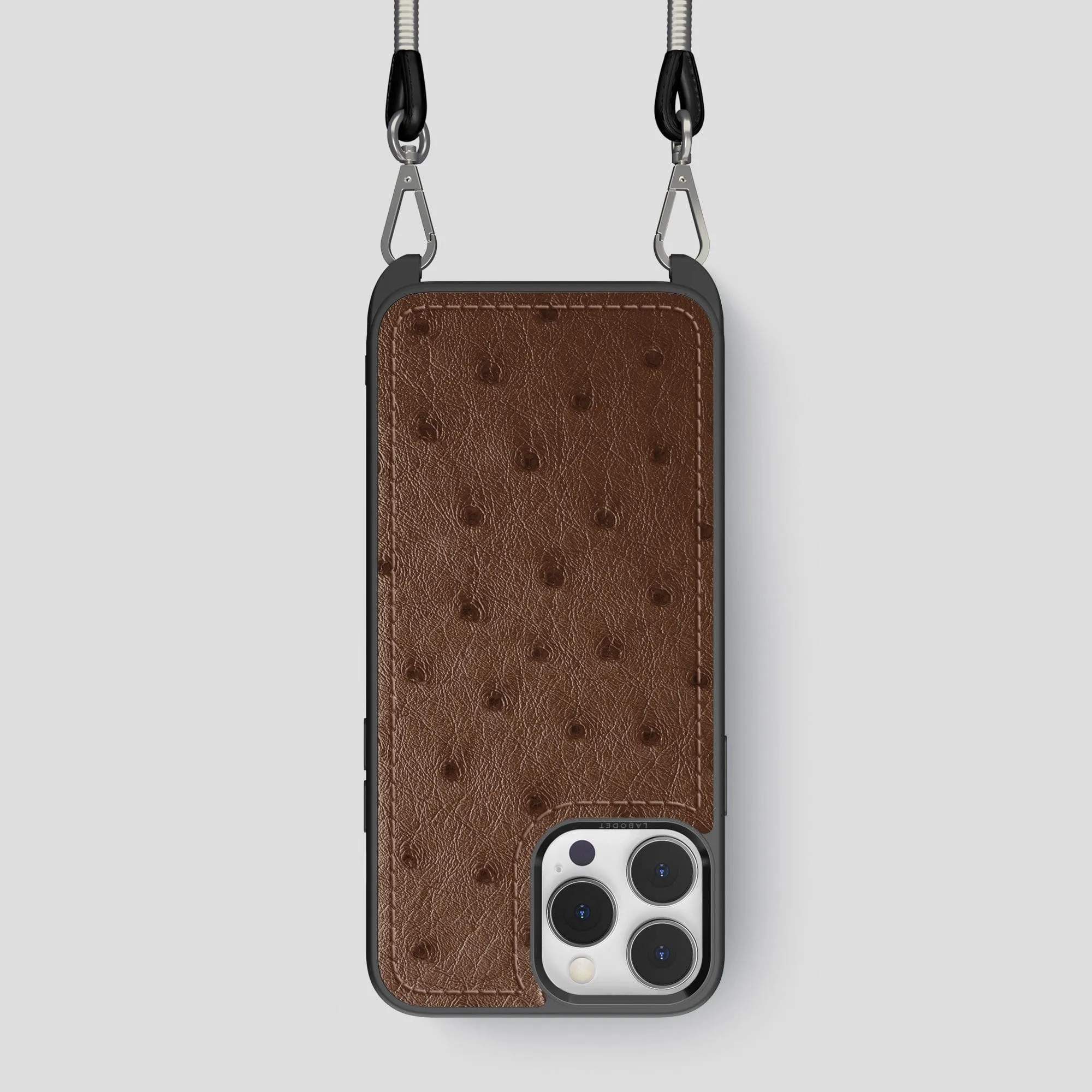 Shock absorption Crossbody Sport Case For iPhone 15 Pro In Ostrich