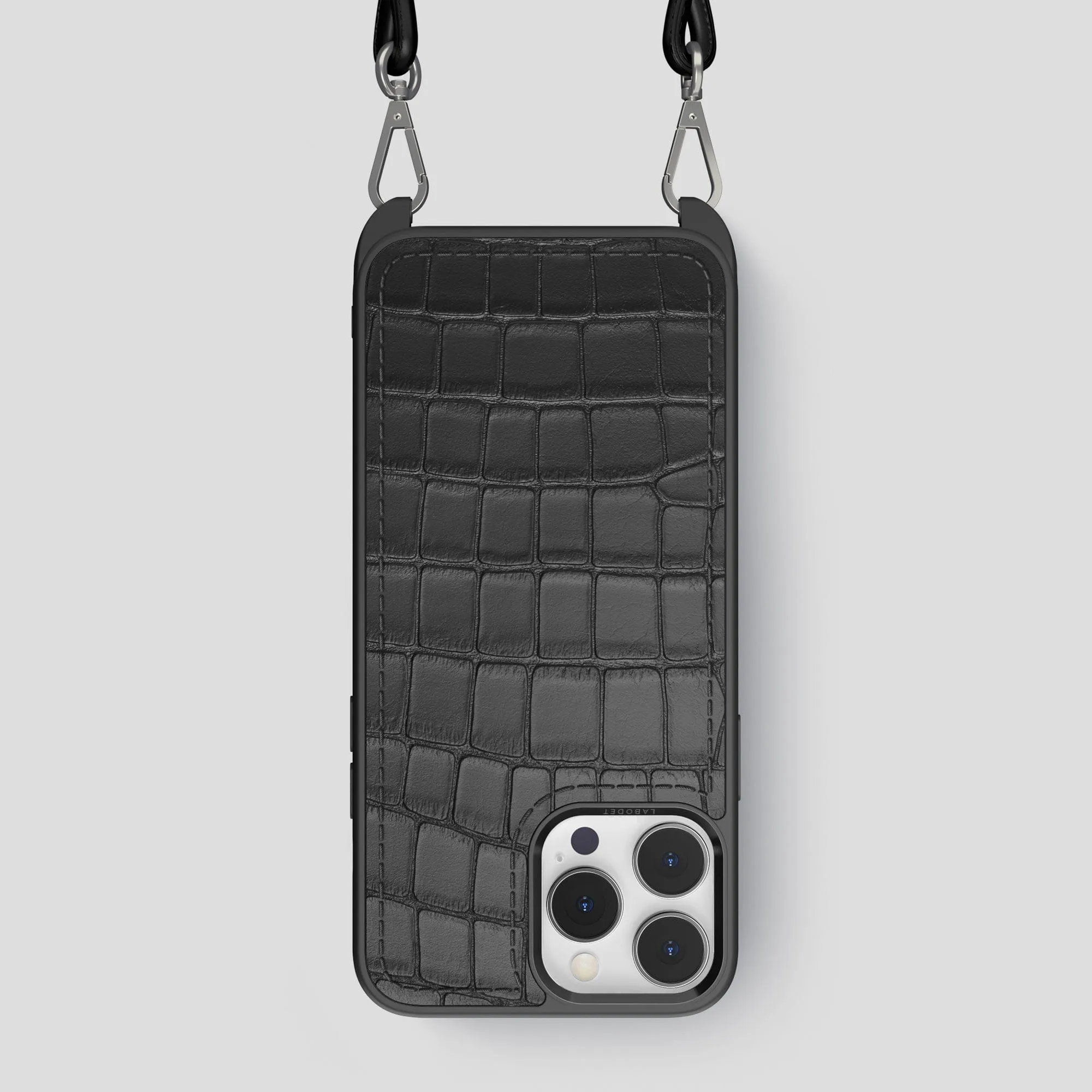 High-End Detail Crossbody Sport Case For iPhone 15 Pro Max In Alligator