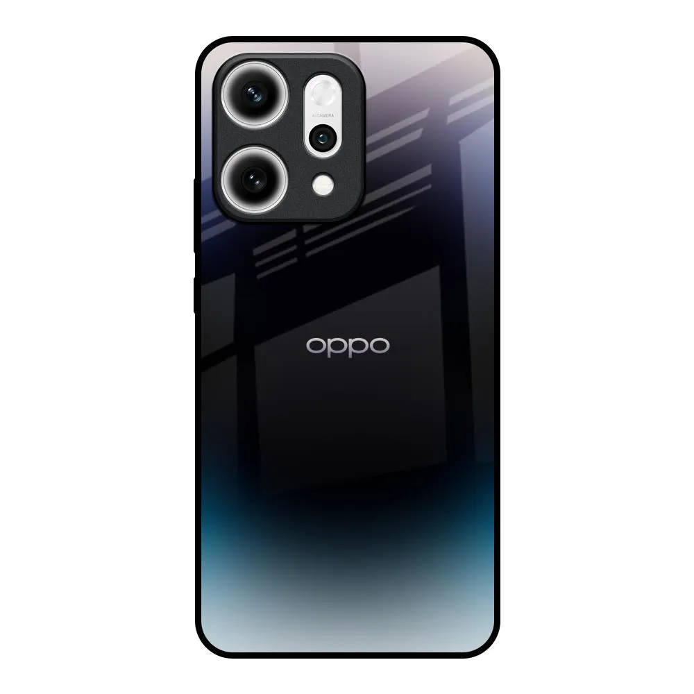 Black Obsidian Glass Case for Oppo Reno14 5G Travel Essential Unique Pattern
