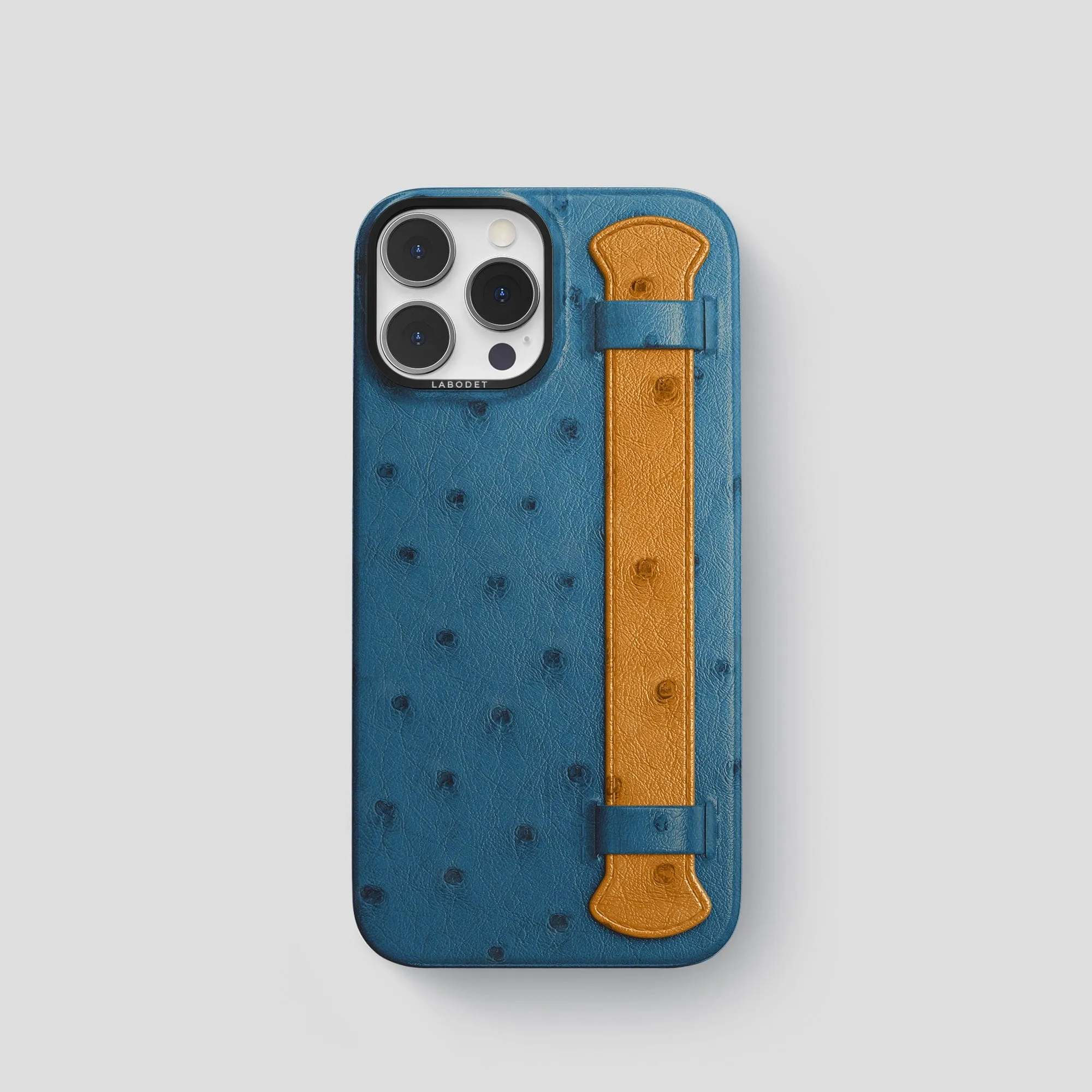 Minimal Texture Handle Case Color?? For iPhone 15 Pro In Ostrich
