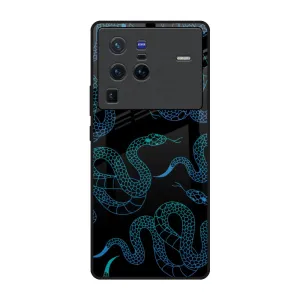 Serpentine Glass Case for Vivo X80 Pro 5G Durable Texture Layer Minimal Detail