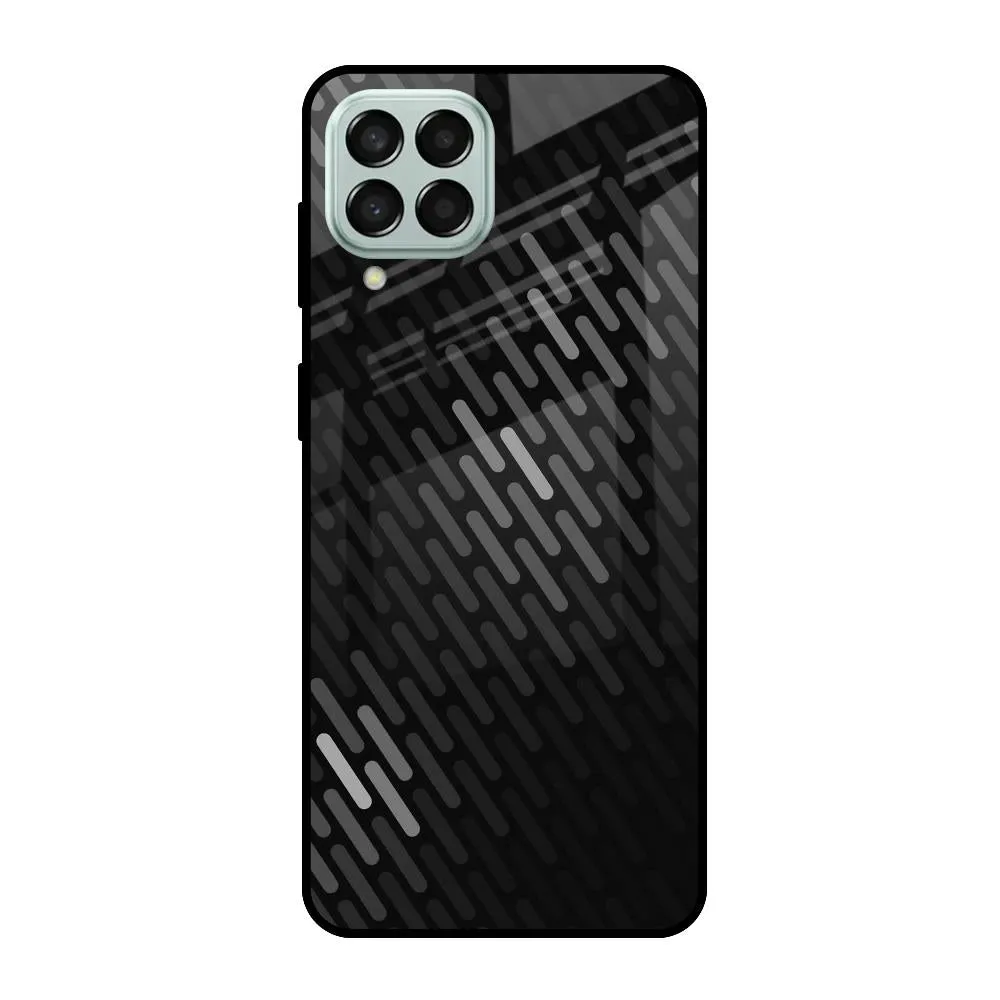Dark Abstract Pattern Glass Case For Samsung Galaxy M53 5G simple design