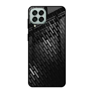 Dark Abstract Pattern Glass Case For Samsung Galaxy M53 5G simple design