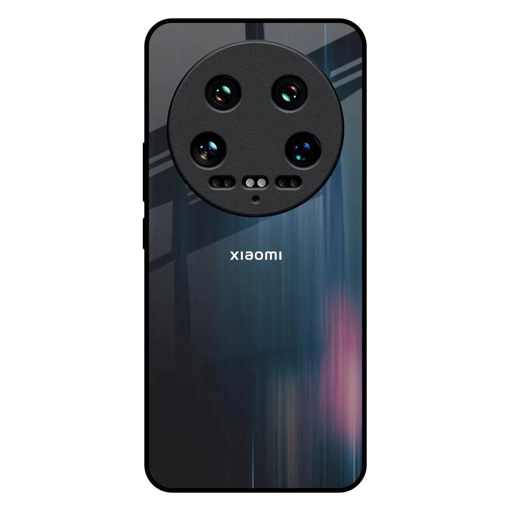 Stylish Shape Modern Texture Look Dark Aesthetic Glass Case for Mi 14 Ultra 5G