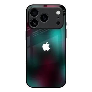 Glossy Texture Layer Dark Gradiant Glass Case for iPhone 17 Pro