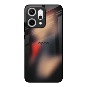 Dark Gradient Glass Case for Oppo Reno14 5G Smooth Layer Texture Slim Profile