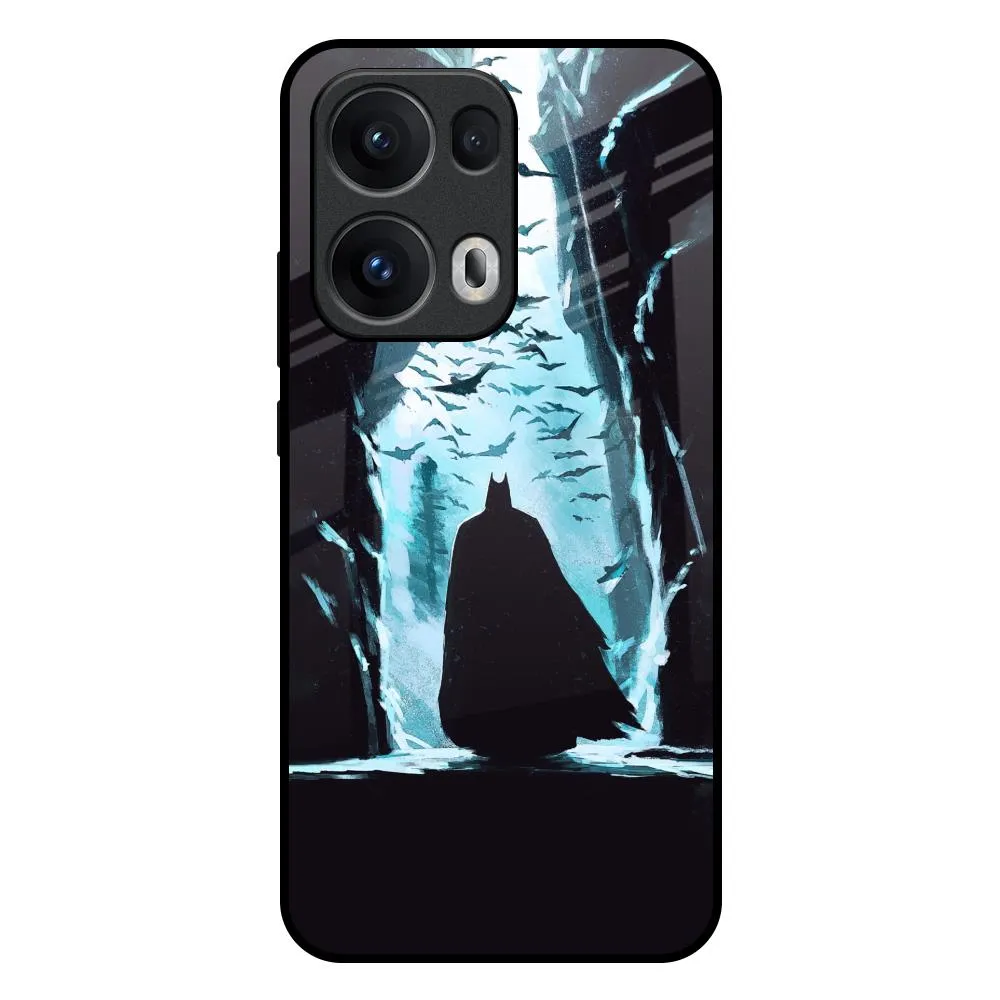 Dark Man In Cave Glass Case for Oppo Reno13 Pro 5G Protective Frame Design Flexible Feel