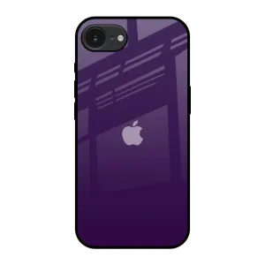 Dark Purple Glass Case for Apple iPhone 16e Elegant Pattern elegant design