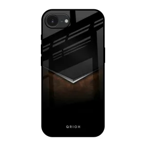 Dark Walnut Glass Case for Apple iPhone 16e Rugged Design Style