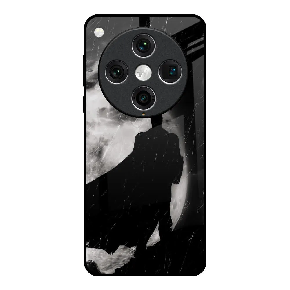 Modern Detail Dark Warrior Hero Glass Case for Oppo Find x8 Pro