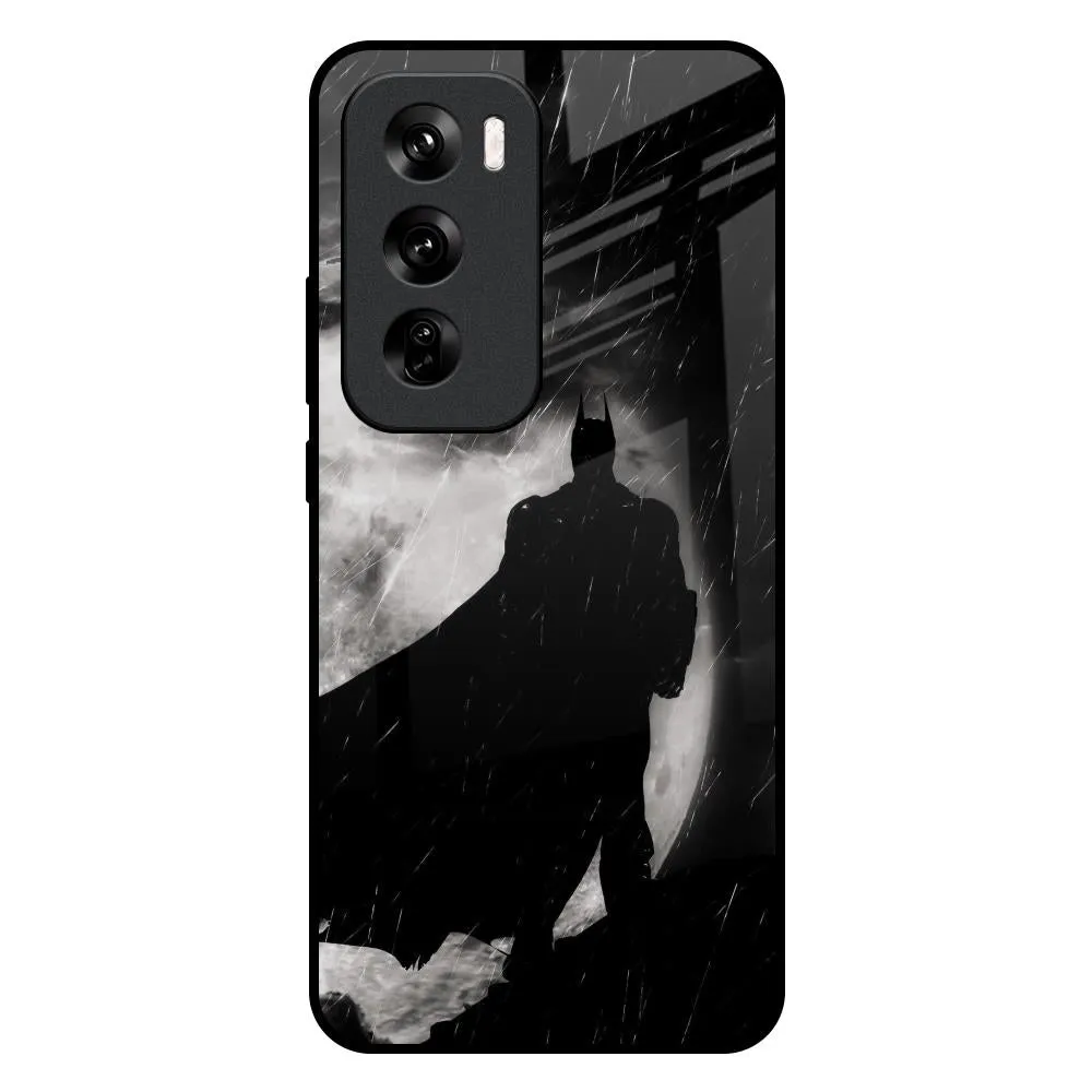 Dark Warrior Hero Glass Case for Oppo Reno 12 Pro 5G Smooth Design Clean Texture