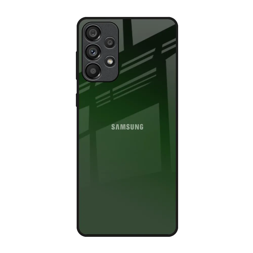 Deep Forest Glass Case for Samsung Galaxy A73 5G slim fit