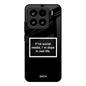 Dope In Life Glass Case for Mi 15 5G Smooth Design Soft Texture